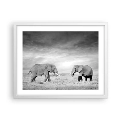 Poster in white frmae - Grey Is Beautiful - 50x40 cm