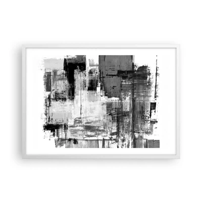 Poster in white frmae - Grey is Beautiful - 70x50 cm