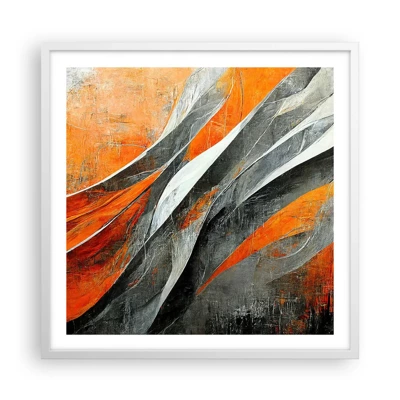 Poster in white frmae - Heat and Coolness - 60x60 cm
