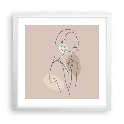 Poster in white frmae - Icon of Girlhood - 40x40 cm