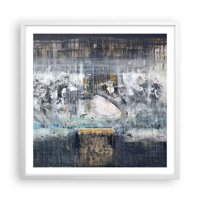 Poster in white frmae - Icy Path - 60x60 cm
