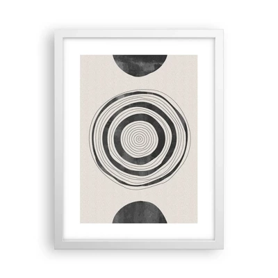 Poster in white frmae - Important What's in Between - 30x40 cm