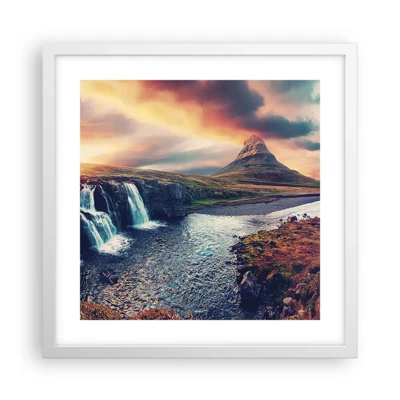 Poster in white frmae - In Majesty of Nature - 40x40 cm