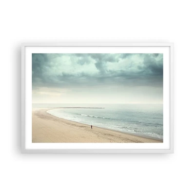 Poster in white frmae - In Search of Quiet - 70x50 cm