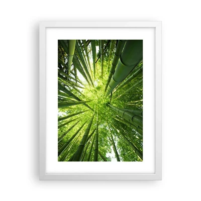 Poster in white frmae - In a Bamboo Forest - 30x40 cm