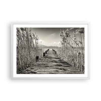 Poster in white frmae - In the Grass - 70x50 cm