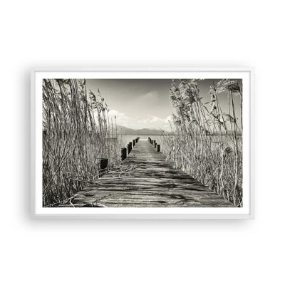Poster in white frmae - In the Grass - 91x61 cm
