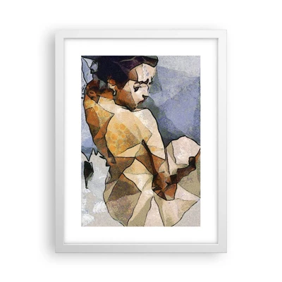 Poster in white frmae - In the Spirit of Cubism - 30x40 cm