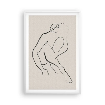 Poster in white frmae - Intimate Sketch - 61x91 cm