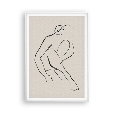Poster in white frmae - Intimate Sketch - 70x100 cm