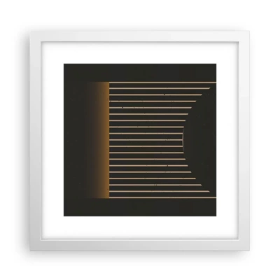 Poster in white frmae - Investigating Darkness - 30x30 cm