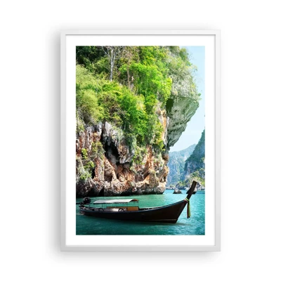 Poster in white frmae - Invitation for an Exotic Trip - 50x70 cm