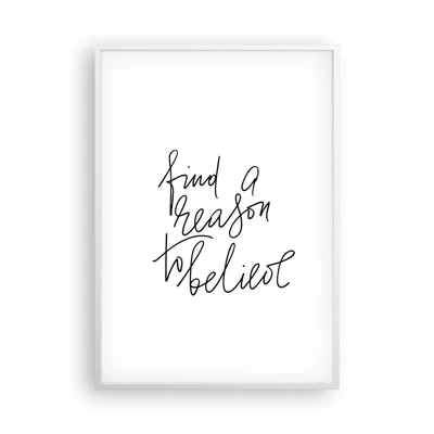 Poster in white frmae - It Is Possible - 70x100 cm