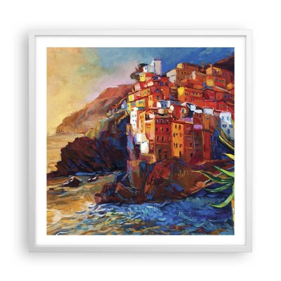 Poster in white frmae - Italian Vibes - 60x60 cm