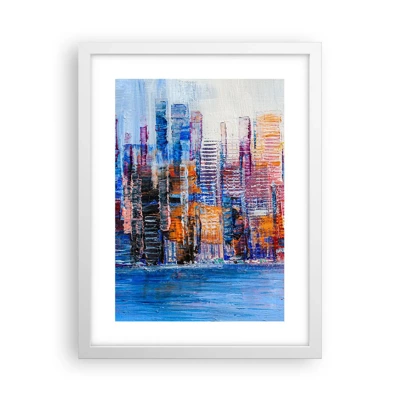 Poster in white frmae - Joyful Metropolis - 30x40 cm