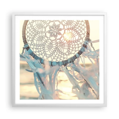 Poster in white frmae - Lace Totem - 60x60 cm