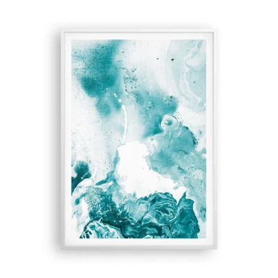 Poster in white frmae - Lakes of Blue - 70x100 cm