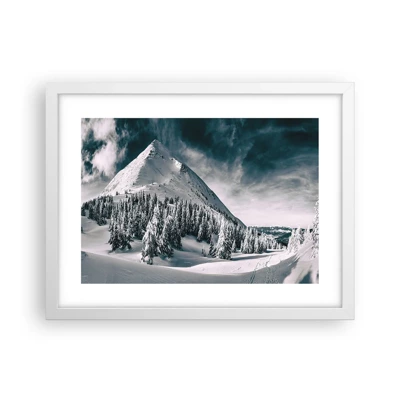 Poster in white frmae - Land of Snow and Ice - 40x30 cm