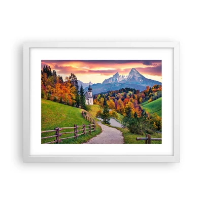 Poster in white frmae - Landscape Like a Picture - 40x30 cm