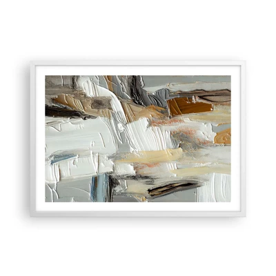 Poster in white frmae - Layers of Colour - 70x50 cm