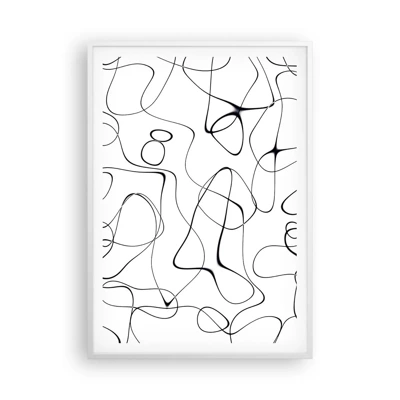 Poster in white frmae - Life Paths, Trails of Fortune - 70x100 cm