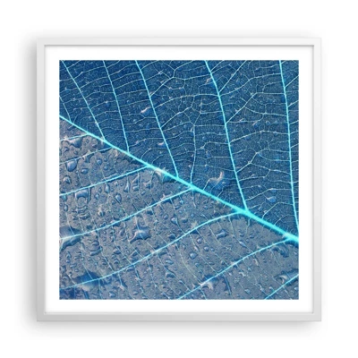 Poster in white frmae - Life in the Blue - 60x60 cm