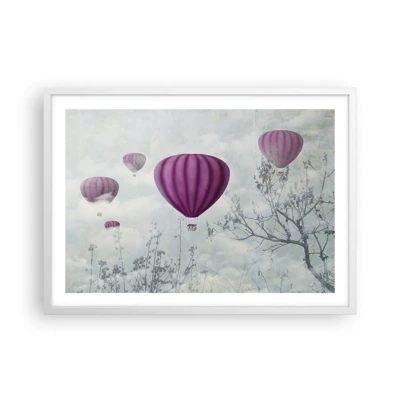 Poster in white frmae - Like Ships in the Sky - 70x50 cm