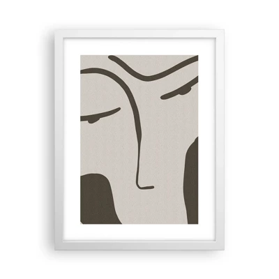 Poster in white frmae - Like from Modigliani's Painting - 30x40 cm