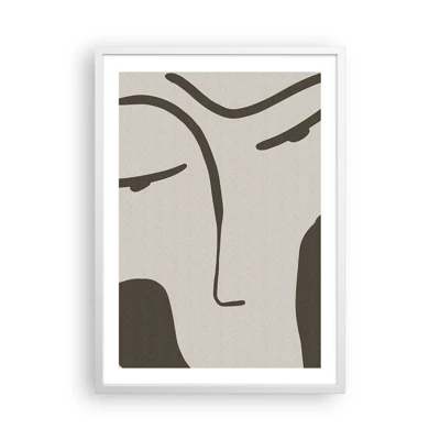 Poster in white frmae - Like from Modigliani's Painting - 50x70 cm