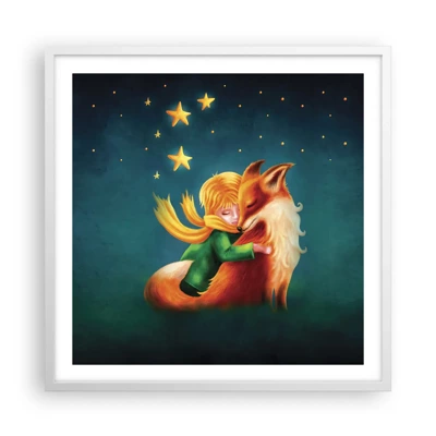 Poster in white frmae - Little Prince - 60x60 cm