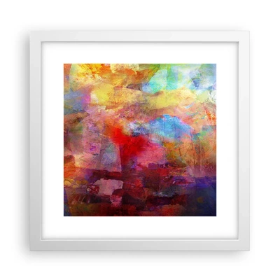 Poster in white frmae - Looking inside the Rainbow - 30x30 cm