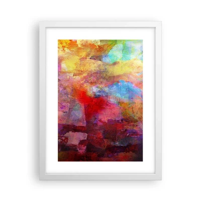 Poster in white frmae - Looking inside the Rainbow - 30x40 cm