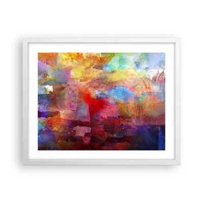 Poster in white frmae - Looking inside the Rainbow - 50x40 cm