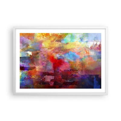 Poster in white frmae - Looking inside the Rainbow - 70x50 cm