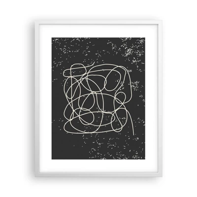 Poster in white frmae - Lost Thoughts - 40x50 cm