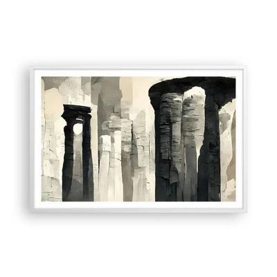 Poster in white frmae - Majesty of Antiquity - 91x61 cm