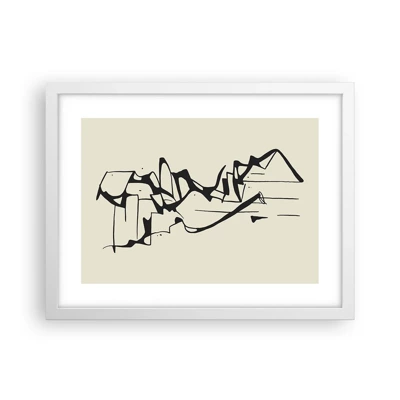 Poster in white frmae - Maybe Landscape - 40x30 cm