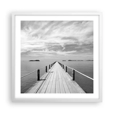 Poster in white frmae - Maybe a Trip… - 50x50 cm