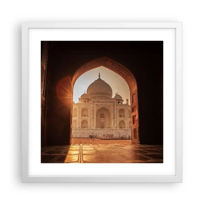 Poster in white frmae - Monument of Unearthy Love - 40x40 cm