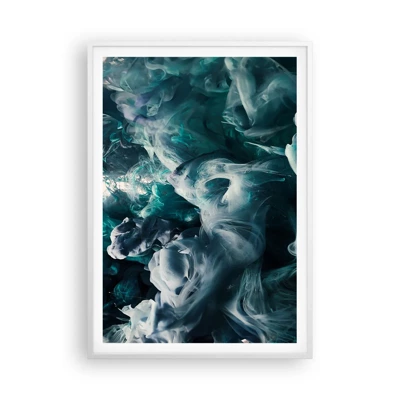 Poster in white frmae - Movement of Colour - 70x100 cm