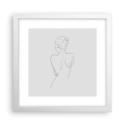 Poster in white frmae - Music of the Body - 30x30 cm