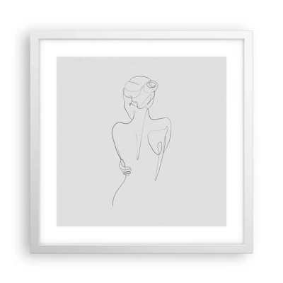 Poster in white frmae - Music of the Body - 40x40 cm