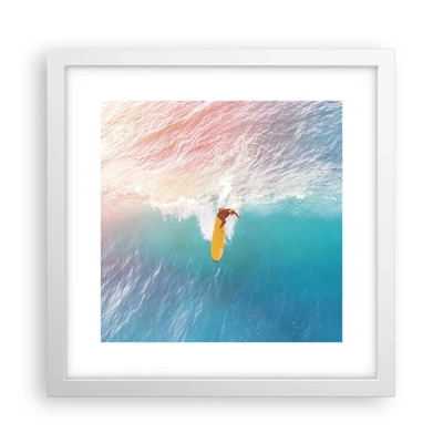 Poster in white frmae - Ocean Rider - 30x30 cm