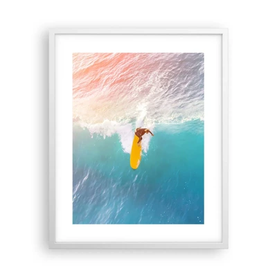 Poster in white frmae - Ocean Rider - 40x50 cm