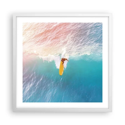 Poster in white frmae - Ocean Rider - 50x50 cm