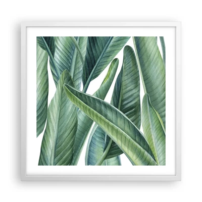 Poster in white frmae - Only Green Itself - 50x50 cm