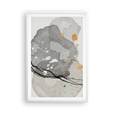 Poster in white frmae - Organic Composition  - 61x91 cm