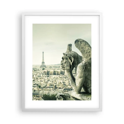 Poster in white frmae - Parisian Talks - 40x50 cm