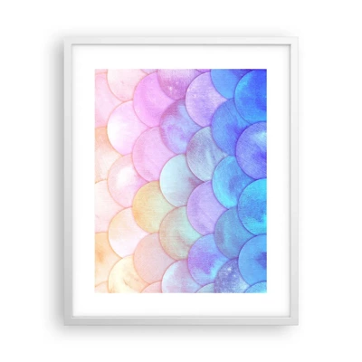 Poster in white frmae - Pearl Scale - 40x50 cm