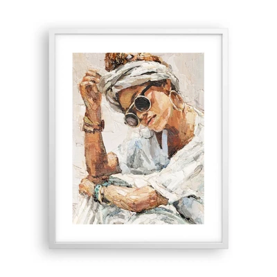 Poster in white frmae - Portrait in Full Sun - 40x50 cm